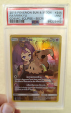 Pokemon TCG Mimikyu Full Art Holo Cosmic Eclipse Secret Rare PSA 9 MINT 245/236