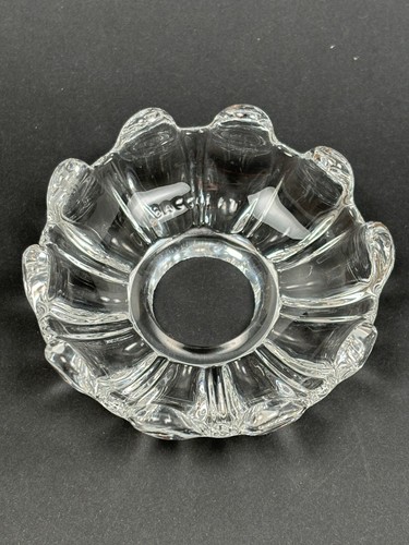 Bobèche cristal moulé - cristal,