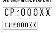 REPLICA COPPIA TARGHE PROVA