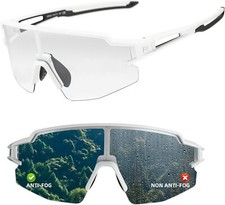 ROCKBROS Occhiali da Ciclismo Fotocromatici per Uomo Donna Occhiali da Bici Antiappannamento