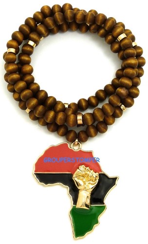 Collana ciondolo africa mappa - ciondolo,