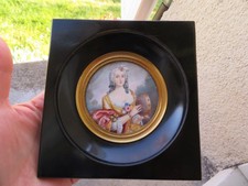 ancien portrait miniature