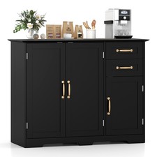 Modern 40 Inch Black Buffet