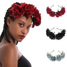 Ghirlanda ghirlanda fiori rosa cerchietto bellezza donna festa matrimonio festa