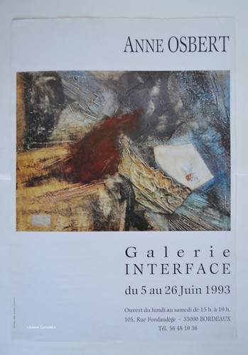 Affiche anne osbert - affiche,