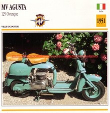MV AGUSTA 125 Ovunque 1951 : Fiche Moto #001417