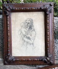 Antico quadro con cornice-