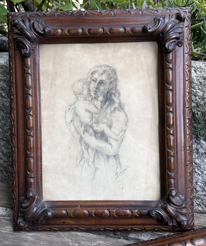 Antico quadro con cornice-