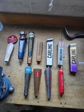 beer tap handles, assorted 