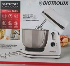 Sbattitore Con Ciotola Dictrolux 300w 3.5litri 6 Velocità Fruste in Acciaio