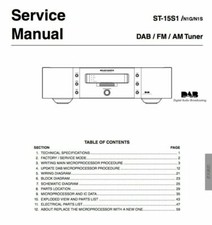 MARANTZ ST-15S1, ST17, ST-17