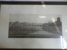 ETTORE MOSSINI (PARMA), "DAL PONTE CAPRAZUCCA", CM. 72X46, ACQUAFORTE 1965