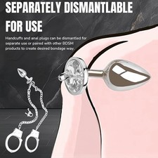 Sex Toy Handcuff Anal Plug Set