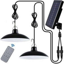 2 Lampade lampadine pannello solare intrno esterno IP65 telecomando campeggio