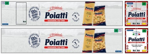 Nuova grafica adesiva - adesiva, "pasta
