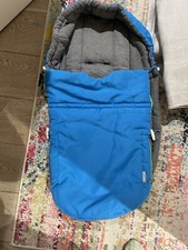 STOKKE SCOOT passeggino carrozzina blu FOOTMUFF SOFTBAG bozzolo