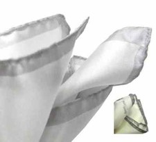 POCHETTE SETA UOMO bianca