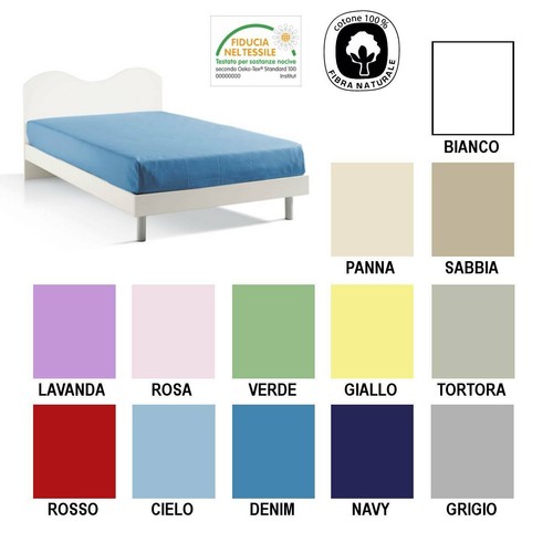 Lenzuolo sotto con - angoli, 100%
