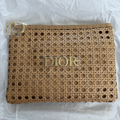 Dior raffia beach summer pouch - dior,