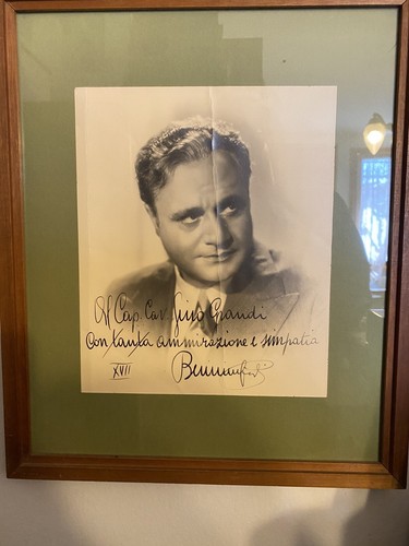 Autografo beniamino gigli - autografo,