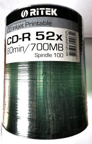 100 ritek 700mb - ritek, cd-r