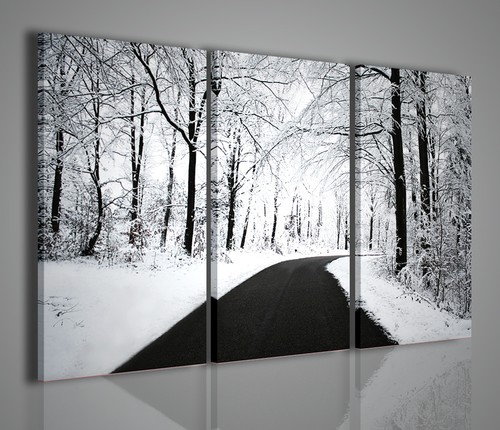 Quadri moderni winter scenary - moderni,