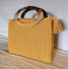 borsa fatta a mano, gialla