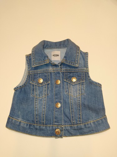 Moschino bambina gilè jeans - gilè,