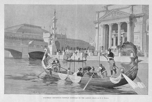 Gondole veneziane sul 1893 - veneziane,