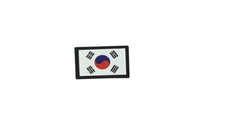 Patch toppe toppa ricamate termoadesiva stampato bandiera badge corea sud