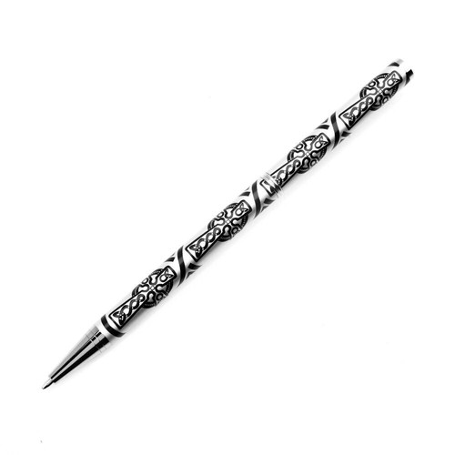Ballpoint pen silver plated - silver,