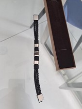 Bracciale cuoio intrecciato 1-2 Giri nero corda in pelle braccialetto uomo donna