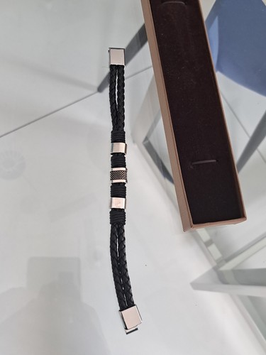 Bracciale cuoio intrecciato