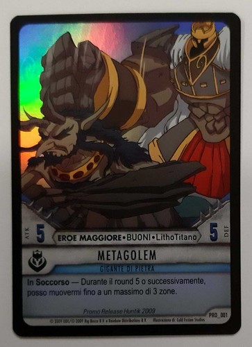 Huntik tcg metagolem promo - huntik,