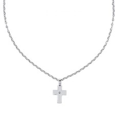 Collana Oro Bianco 18k con