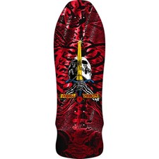 POWELL PERALTA MAZZO SKATEBOARD "SKULL & SWORD" RED FOIL 9,75"
