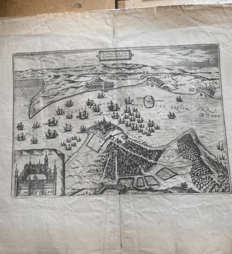 Antica mappa battaglia navale - battaglia,
