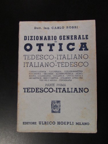 Dizionario generale ottica - generale,