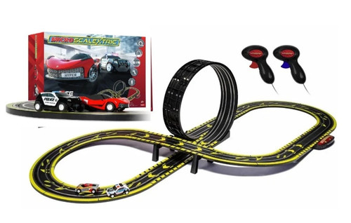 Micro scalextric set police - set,