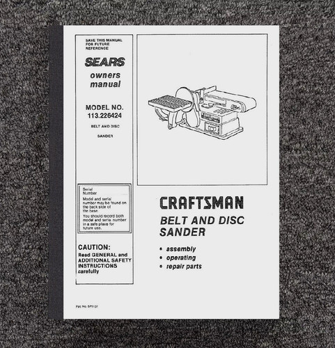 Manuale ricambi levigatrice - manuale, a