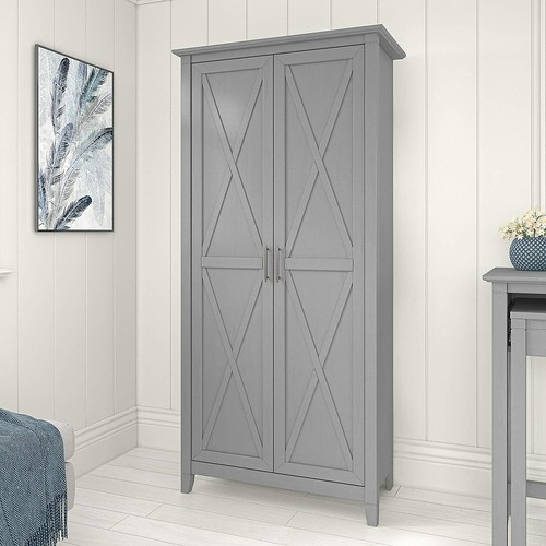 Gray grey finish - wooden, tall