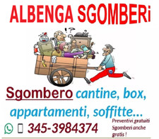 - ALBENGA - SGOMBERO APPARTAMENTI - CANTINE - SOFFITTE - GARAGE -----