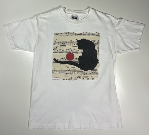 Shirt gatto vintage spartiti - gatto,