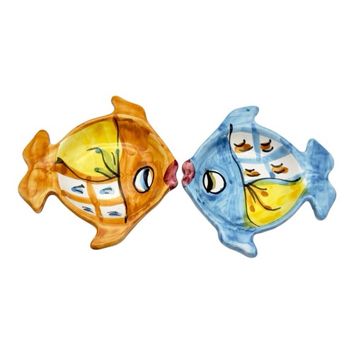 Piatti pesce ceramica maiolica