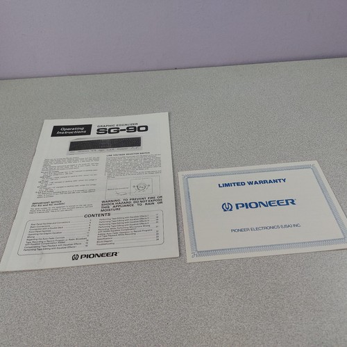 Equalizzatore grafico pioneer - equalizzatore,