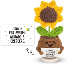 Positiva Girasole Italiano Positive Doll Peluche Mini Girasole Divertenti Con Ca