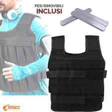 GIACCA PESI GILET ZAVORRATO GIUBBOTTO SPORTIVO PALESTRA FITNESS ALLENAMENTO