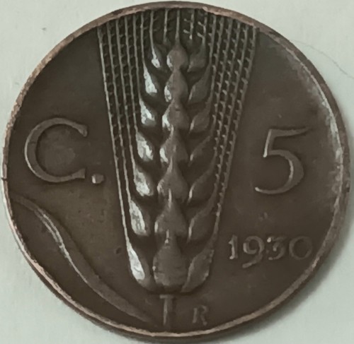 Italia moneta centesimi - italia, 1930
