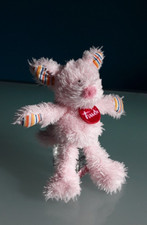 "TRUDI" peluche Maiale, colore rosa, altezza 20 cm.