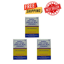 SAPONE KATIALIS - Confezione da 3 - Ossido di Zinco Zolfo Acido Salicilico